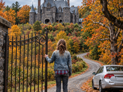 after her father disowned her and left her raising a boy alone, she inherited her aunt’s forgotten mountain mansion—and found the $265 million secret buried beneath it