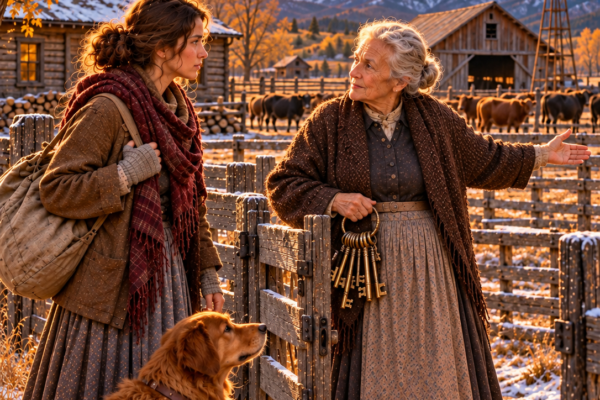With No Home or Family, a Young Woman Came Looking for Work—The Lonely Old Rancher Gave Her the Keys