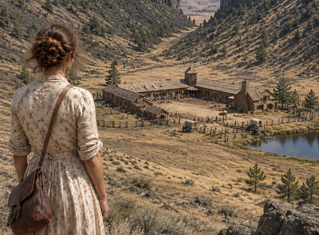 they marched an 18-year-old orphan out of town at gunpoint—four winters later, the men who took her home rode into her hidden valley asking for mercy