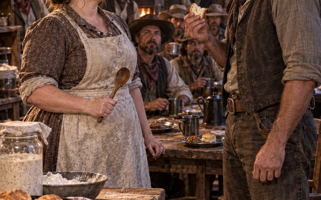 The Quiet Cook Took a Ranch Job Nobody Else Wanted—Then Caleb Mercer Tasted Her Twenty-Year Sourdough, Discovered She Could Read His Failing Accounts Better Than He Could, and Had to Decide Whether He Wanted Eleanor Whitaker Merely in His Kitchen or Beside Him