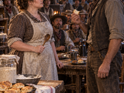 The Quiet Cook Took a Ranch Job Nobody Else Wanted—Then Caleb Mercer Tasted Her Twenty-Year Sourdough, Discovered She Could Read His Failing Accounts Better Than He Could, and Had to Decide Whether He Wanted Eleanor Whitaker Merely in His Kitchen or Beside Him