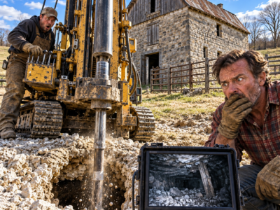 he bought a ranch with a sinkhole everyone feared, but the camera lowered 180 feet exposed what was hiding beneath the barn he planned to save