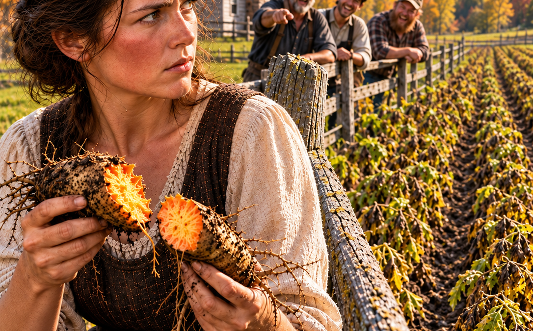 they laughed at the widow growing a root that tasted like apple and honey, until the potato fields turned black