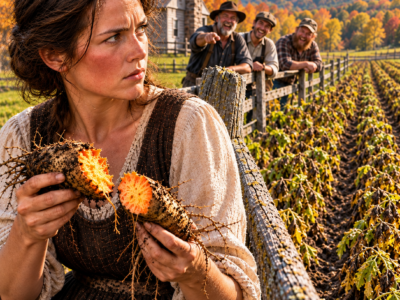 they laughed at the widow growing a root that tasted like apple and honey, until the potato fields turned black