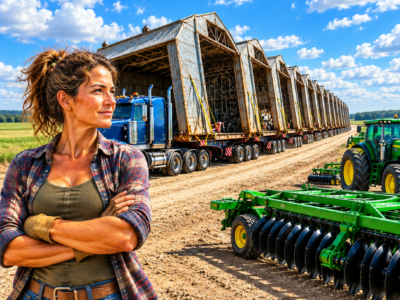they laughed when an iowa farm woman bought 12 abandoned aircraft hangars for $12, but those rusted buildings saved the family farm when the banks came