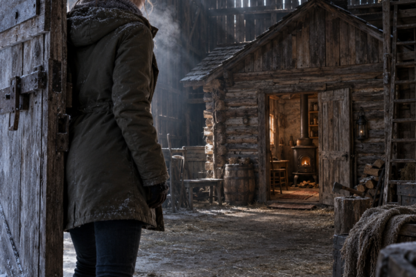 She Inherited Her Grandfather’s Weather-Beaten Barn While Everyone Else Got Houses and Cars — But When Emily Forced Open the Heavy Door, She Found a Carefully Built Cabin Hidden Inside, and One Loose Board Near the Floor Held a Message That Made the “Worthless” Inheritance Impossible to Dismiss