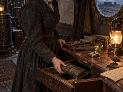 With Less Than Two Dollars Left in an Arizona Desert Town, She Bought a Steamship Stranded Fifty Miles From Water—Then a Locked Captain’s Cabin Revealed Why One Dead Man Had Refused to Abandon Her