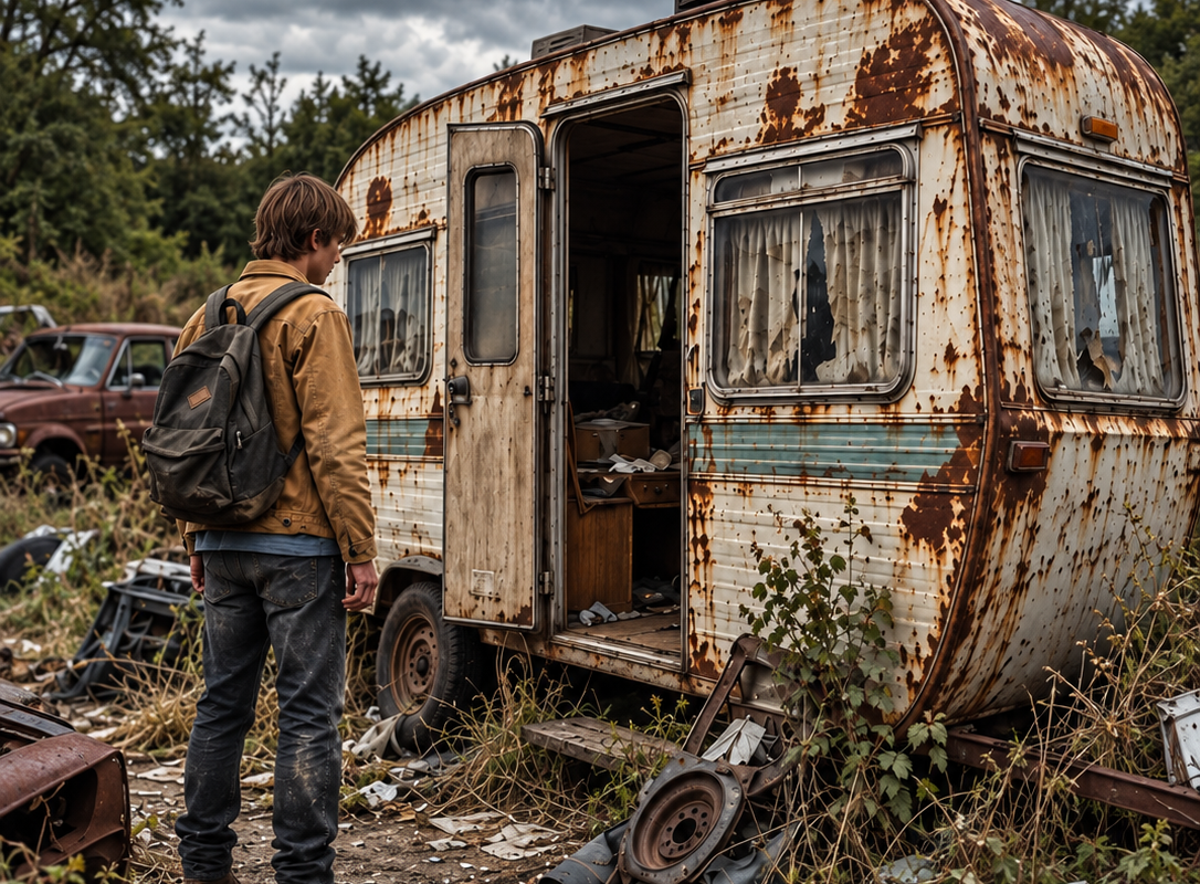 He Bought a $50 Camper Just to Have a Door That Locked — What Was Hidden Under the Bench Changed His Future