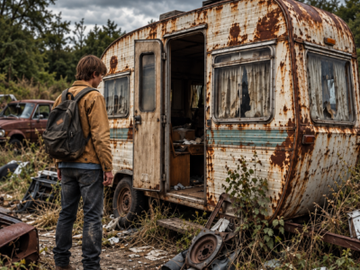 He Bought a $50 Camper Just to Have a Door That Locked — What Was Hidden Under the Bench Changed His Future