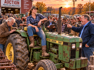 A Wealthy Woman Posed as a Poor Farmer at Auction—Then She Saw an Old Man Selling His Last Tractor