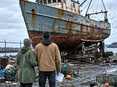 Homeless at 19, A Young Couple Bought a Rusted Fishing Trawler for $10 — What Was Locked Inside…
