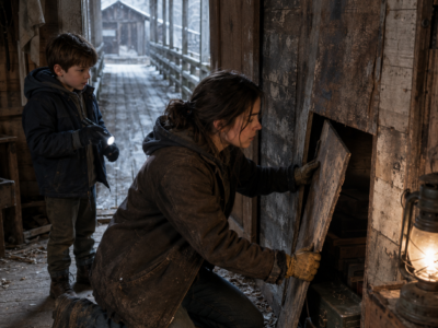 After Losing Her Husband and Their Home, Emily Followed an Old Letter Into a Remote Forest — There She Found an Unfinished Covered Corridor Built for Deadly Winters, and a Hidden Room Holding Just Enough Money and Instructions to Finish What Michael’s Grandfather Had Started