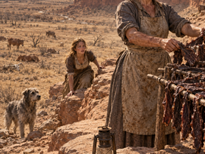 They Laughed When Widow Nora Prescott Claimed a Wind-Scoured Mesa With No Water—But When the 1884 Drought Killed Cattle Across Red Canyon, Ranchers Climbed the Rock and Found Her Drying the Beef Everyone Else Was Losing, Until One Woman Asked Nora to Teach Her How