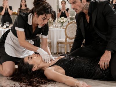 Mafia Boss’s Sister Had a Stroke at Dinner – Poor Waitress’s Nursing Degree Changed Everything…