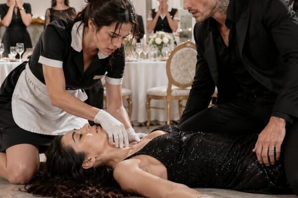 Mafia Boss’s Sister Had a Stroke at Dinner – Poor Waitress’s Nursing Degree Changed Everything…