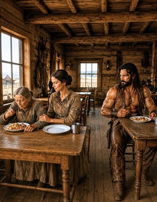 “I’m Not Hungry,” She Lied to Protect Her Mother — The Mountain Cowboy Saw Her Empty Plate