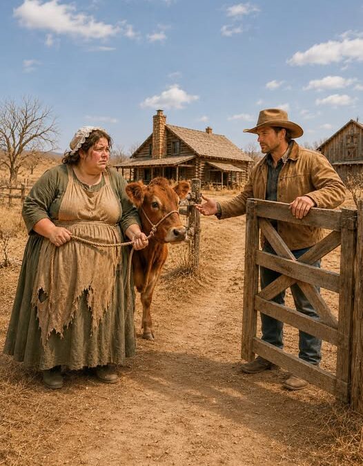 “I’ll Trade My Milk Cow for a Roof,” the Widow Begged—The Rancher Gave Her Both for Free Mabel Hartwell walked three miles through the August heat with the last valuable thing she owned tied to a rope.