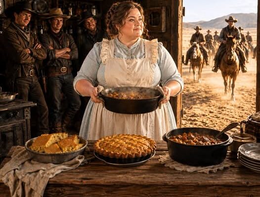 They Laughed When She Entered the Abandoned Kitchen — Then 40 Miles of Cowboys Came Back