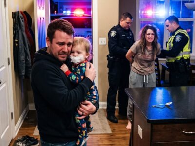 “My wife shoved a hot metal spoon against our toddler’s tongue to punish him for “”talking back”” clumsily while learning language basics. As the child screamed in agony and spat blood onto the rug, I quietly pushed the door open, grabbed my car keys, and told her the police were on their way.