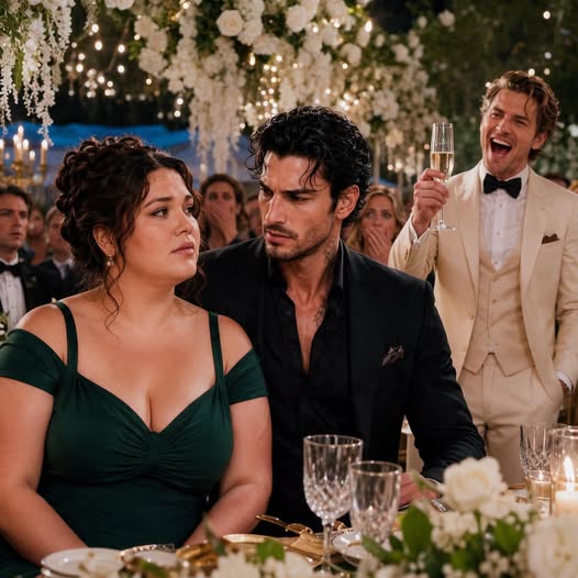THE RICH HEIR MOCKED THE CURVY ACCOUNTANT AT A MAFIA WEDDING—THEN THE SILENT BOSS STOOD UP, CALLED HER HIS GUEST, AND MADE THE WHOLE ROOM LEARN HER NAME