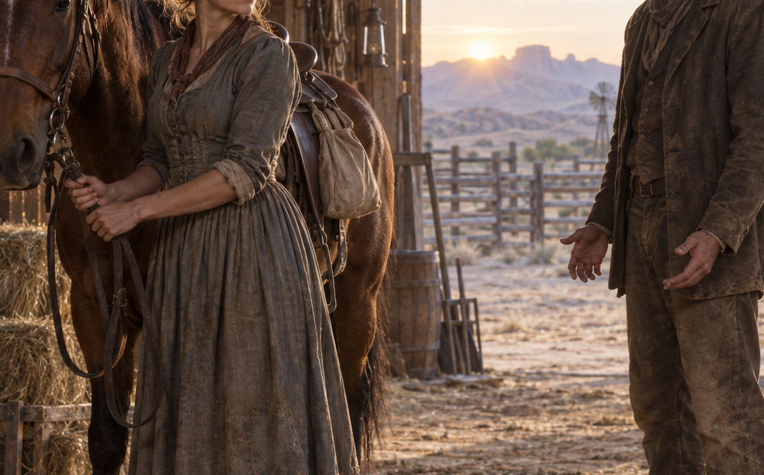 The Wealthy Rancher Came to Ashwood Dressed Like a Drifter to Test the Family—But While Everyone Else Dismissed Him, Overworked Naomi Offered Him Honest Kindness, and When a Creditor Tried to Trade Her Into Marriage, She Whispered the Two Words That Forced Him to Reveal Everything