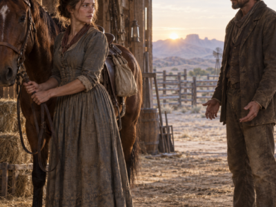The Wealthy Rancher Came to Ashwood Dressed Like a Drifter to Test the Family—But While Everyone Else Dismissed Him, Overworked Naomi Offered Him Honest Kindness, and When a Creditor Tried to Trade Her Into Marriage, She Whispered the Two Words That Forced Him to Reveal Everything