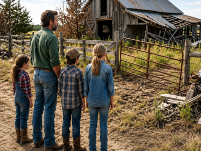 the single father spent his last savings on a $5,500 abandoned texas ranch everyone called worthless — two years later, the neighbors stopped laughing when they saw what was moving through his pasture