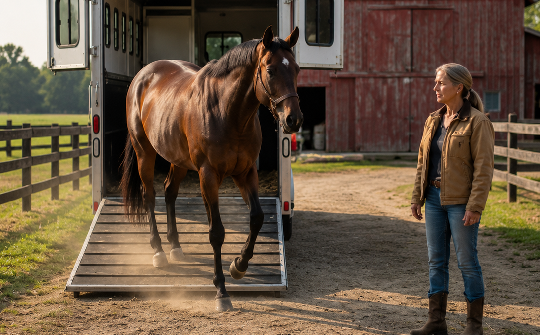 The Wrong Stallion Arrived at a Widow’s Farm—Three Days Later, She Refused to Send Him Back