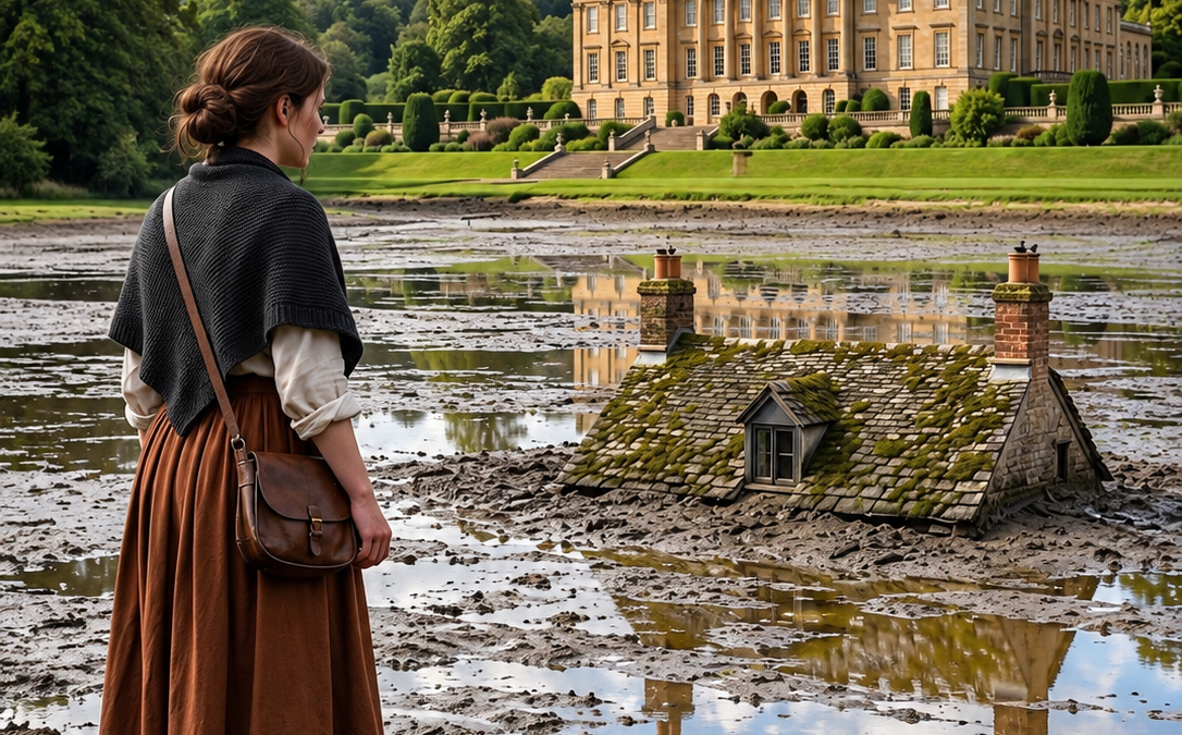 She Drained the Lake to Save Her Inherited Estate—Then a Roof Rose Out of the Mud