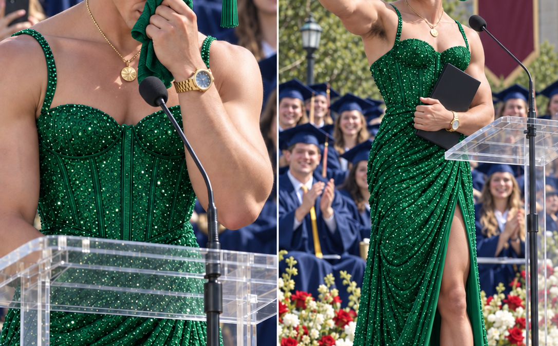 When my son stepped onto his high school graduation stage in a floor-length red dress, the first laugh came from somewhere behind me. By the time he reached the principal, half the auditorium was whispering. A man two rows back muttered, “What kind of mother lets her son do that?” I kept my eyes on Noah because I knew he had expected the cruelty. What I didn’t know was why he had chosen to endure it—until he walked straight toward me and placed a tiny silver locket in my hand.