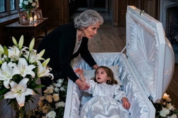 At My 6-Year-Old Granddaughter’s Funeral, I Stayed Behind to Say Goodbye — Then Her Eyes Opened and She Whispered, “Grandma, Don’t Let Them Take Me”