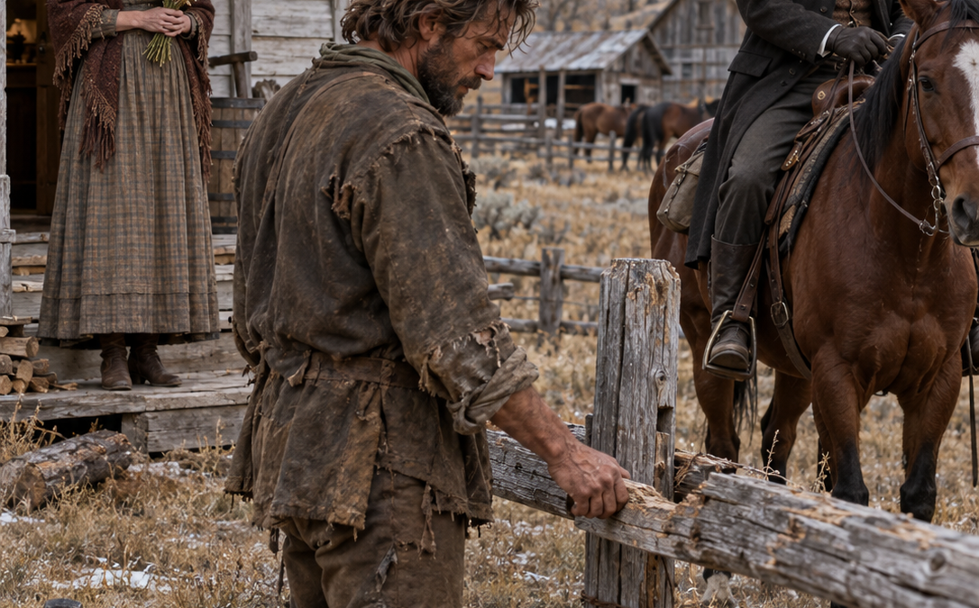 The Wyoming Widow Said She Would Marry Any Honest Cowboy to Save Her Ranch—Then the Stranger Sleeping in Her Barn Became Her Husband, and She Learned the Man She Thought Owned Nothing Was the Callaway Heir Holding the Very Note That Could Take Her Land Away