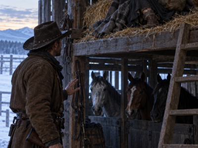 A Penniless Woman Slept Two Nights in a Montana Rancher’s Barn—When Ransom Calder Found Her With Broken Boots and Offered Breakfast, She Asked to Work for Every Bite, but One Question From Him Made Her Realize He Saw More Than a Drifter