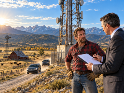 he bought a failing wyoming ranch with a useless old tower—then a phone company offered enough money to save it, but wanted something he couldn’t afford to lose