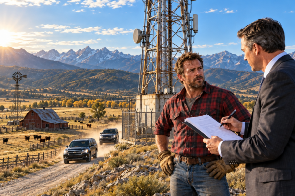 he bought a failing wyoming ranch with a useless old tower—then a phone company offered enough money to save it, but wanted something he couldn’t afford to lose