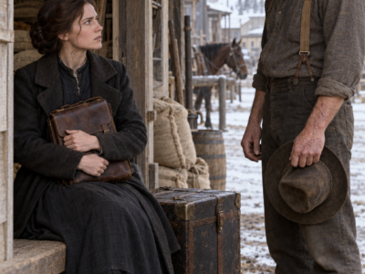 The Town Dismissed Clara Marsh Before She Taught a Single Lesson—Then a Quiet Carpenter Carried Her Trunk to the Feed Store, Told Her His Eight-Year-Old Son Had Not Spoken in Two Years, and Asked Whether She Could Teach a Boy Everyone Else Had Already Given Up On
