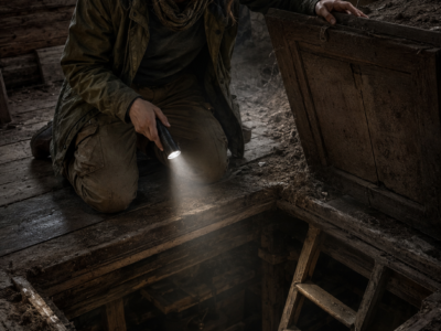 She Came To Sell Her Poor Grandfather’s Half-Buried House — Then A Cool Draft Led Her To A Hidden Door Beneath The Floor, Where Decades Of Careful Engineering Revealed Why The Strange Home Had Survived When Everything In Her Own Life Felt Ready To Collapse