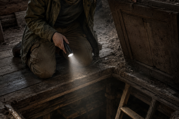 She Came To Sell Her Poor Grandfather’s Half-Buried House — Then A Cool Draft Led Her To A Hidden Door Beneath The Floor, Where Decades Of Careful Engineering Revealed Why The Strange Home Had Survived When Everything In Her Own Life Felt Ready To Collapse