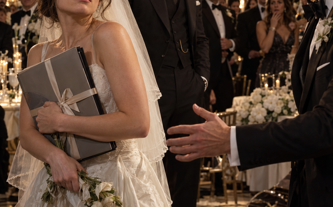 The Mafia Boss Walked Into the Wrong Wedding and Found a Florist Being Mocked at Her Own Altar—But When Her Missing Groom Returned for One Signature, She Discovered Both Men Wanted the Same Property and Refused to Let Either Decide Her Future