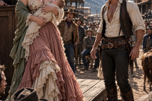 They Put a Widow and Her Baby on the Auction Block for Her Dead Husband’s Debt, but the Mountain Man Who Arrived Late Wasn’t There to Buy a Servant