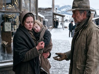 After Five Days Without Real Food, Naomi Mercer Held Her Feverish Daughter With Three Pennies Left—Then a Quiet Mountain Rancher Offered Her Work Instead of Charity, But the Brother-in-Law Watching Her Leave Had Already Decided Poverty Made Her Unfit to Keep Her Child
