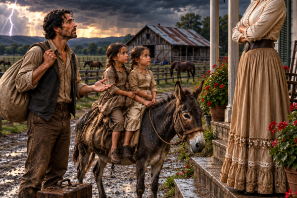 “I’m only asking for shelter for my daughters… I’ll sleep outside,” the widower begged the rancher