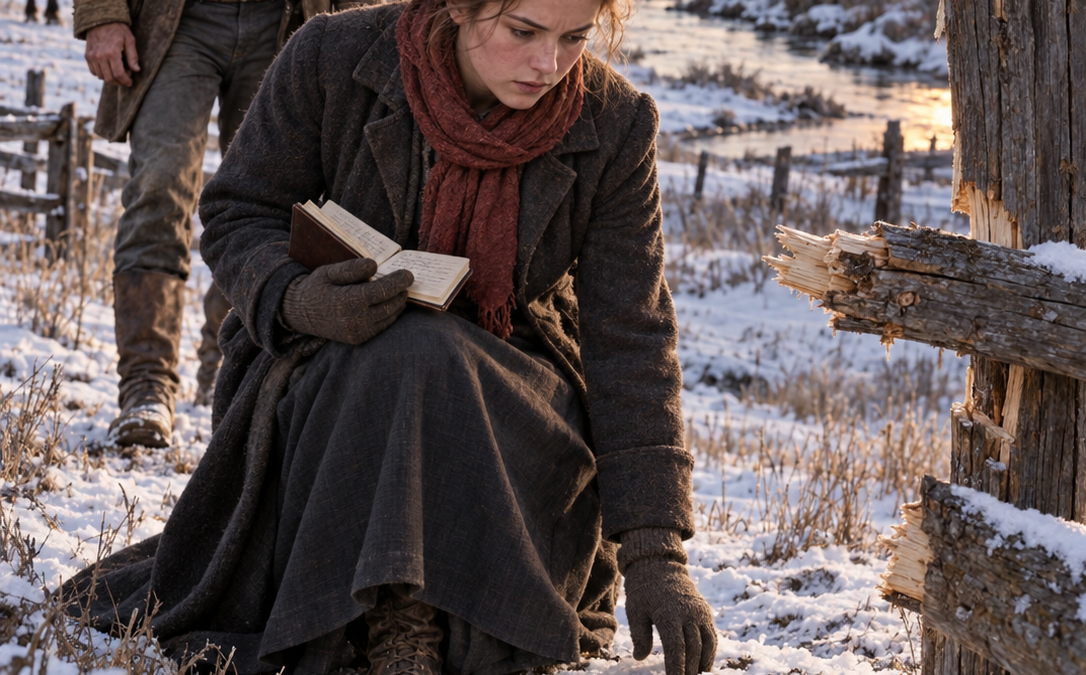 Her Family Left Nineteen-Year-Old Clara at a Snowbound Colorado Ranch Because the Wagon Was Too Heavy—But When Rancher Elias Mercer Gave Her Work Instead of Pity, Her Quiet Bookkeeping Exposed the Neighbor Slowly Breaking His Fences, Stealing His Water, and Betting No One Would Listen to Her