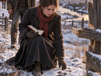 Her Family Left Nineteen-Year-Old Clara at a Snowbound Colorado Ranch Because the Wagon Was Too Heavy—But When Rancher Elias Mercer Gave Her Work Instead of Pity, Her Quiet Bookkeeping Exposed the Neighbor Slowly Breaking His Fences, Stealing His Water, and Betting No One Would Listen to Her