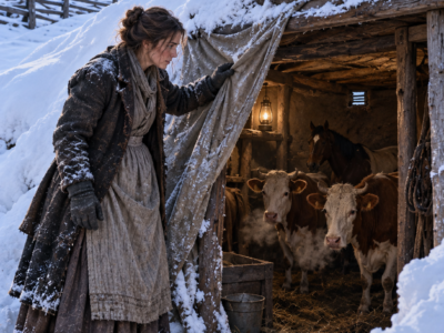 They Laughed Because The Widow Had No Barn—Then Adelene Brandt Dug Her Livestock Shelter Into An Idaho Hillside, And When The Deep Freeze Tore Through The Valley, The Very Water Everyone Called A Fatal Flaw Became The Reason Her Animals Survived