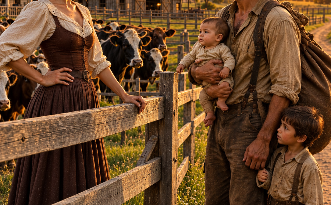 “You need milk for your children… and I need a husband,” the rancher said to the widower.