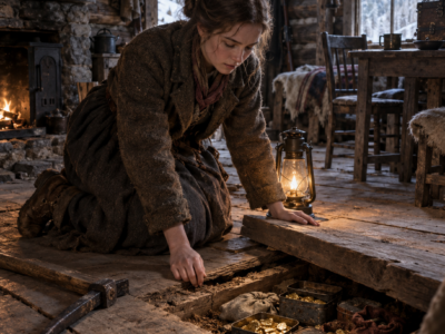 Cast Out With Only Three Dollars, Margaret Bought A Dead Prospector’s Ruined Cabin While The Town Laughed — Then A Hollow Floorboard Revealed The Gold Amos Had Hidden For Whoever Was Desperate Enough To Stay