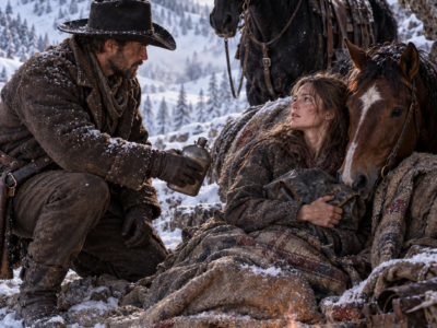 The Cowboy Followed His Black Stallion Into the Snowbound Mountains—Then Found Seraphine Vail, the Horsewoman Everyone Believed Had Drowned Four Months Earlier, Guarding a Scarred Mare and a Secret That Could Destroy the Powerful Rancher Who Had Tried to Erase Her