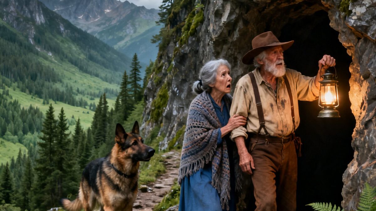 THEIR CHILDREN TOOK THE RANCH AND LEFT THEM IN THE SNOW, BUT 50 FEET INSIDE A CAVE, THEIR DOG FOUND THE SECRET THAT CHANGED EVERYTHING
