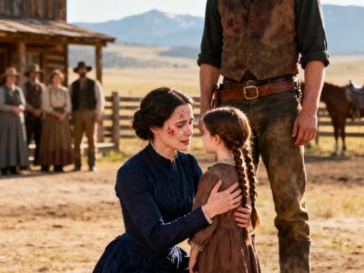 EVERYONE MOCKED THE SCARRED WEALTHY WIDOW – THEN A RANCHER’S LITTLE GIRL ASKED, “WOULD YOU BE MY MAMA?”